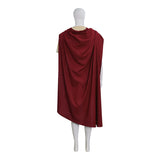 The Odyssey Odysseus Cosplay Costume Red Cape Ancient Roman Toga Suit Becostume