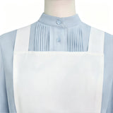 Women Little House on the Prairie Laura Ingalls Wilder Costume Blue Pioneer Prairie Dress