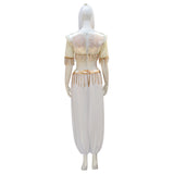 1791's Lady Dream of Jeannie Cosplay Costume Jeannie White Halloween Outfit Becostume