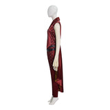 Descendants 5 Dark Wonderland Red Queen Cosplay Costume Red Princess Halloween Outfit Becostume