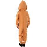 Kids Gingerbread Costume with Hoodie Kids Christmas Apron Flannel Suit BEcostume