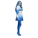 Descendants The Rise of Red Chloe Cosplay Costume Gradient Blue Halloween Outfit Becostume