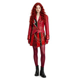 Descendants The Rise of Red Cosplay Costume Red Leather Halloween Outfit Becostume