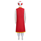 The Super Mario Bros. Movie Toad Cosplay Costume Red Robe Halloween Suit Becostume