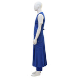 15th Doctor Ncuti Gatwa Cosplay Costume Season 2 of Doctor Who Striped Denim Suit Becostume