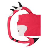 Hazbin Blitzo Hotel Costume Adults Blitzo Jumpuit Pink Suit With Tail Becostume