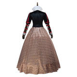 Alice in Wonderland Queen of Hearts Dress Fancy Halloween Woman Kids Outfit Becostume