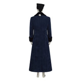 A Christmas Carol Ebenezer Scrooge Cosplay Costume Johnny Victorian Dark Blue Coat Becostume