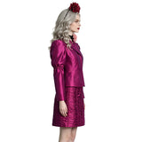The Hunger Games Effie Trinket Cosplay Costume Purple Dress Halloween Outfit Becostume