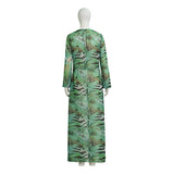 Off Campus Allie Hayes Cosplay Costume Women Green Tiger Stripe Long Sheer Robe Becostume