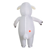 Inflatable White Sheep Inflatable Costume Lamb Funny Blow Up Suit Halloween Party Carnival