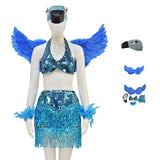 Rio Blue Bird Cosplay Costume Blue Rio Costume Stunning Halloween Outfit Becostume