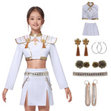 Ready To Ship Kpop Demon Hunters Zoey Costume Kids White Stage Dance Outfit Halloween BEcostume