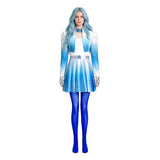 Descendants The Rise of Red Chloe Cosplay Costume Gradient Blue Halloween Outfit Becostume