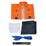 Descendants Wicked Wonderland Luis Madrigal Cosplay Costume Orange Full Set Becostume