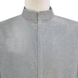 Austin Powers: International Man of Mystery Evil Doctor Cosplay Costume Silver Sequins BEcostume