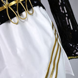 Kpop Demon Hunters Mira Cosplay Costume Black Golden Halloween Huntrix Outfit Becostume