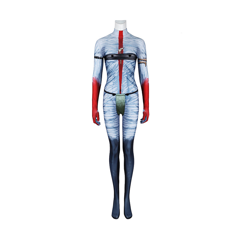 Avatar: Fire and Ash (2025) Varang Blue Jumpsuit Full Set Outfits Cosplay Costume
