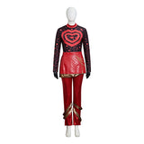Descendants 5 Red Cosplay Costume Princess Red Leather Halloween Outfit Becostume