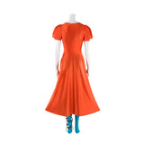 The Bride 2026 Movie Ada Cosplay Costume Orange Satin Dress Halloween Outfit Becostume