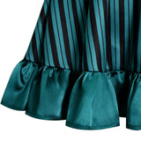Haunted Mansion Maid Anna Jones Cosplay Costume Striped Dress Halloween Outfit Becostume