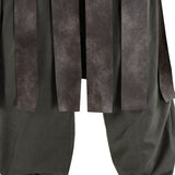 Odyssey Cosplay Costume Warrior Vintage Leather Armor Gray Cloak Costume Becostume