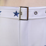 Kids DCC Star Dallas Cowboy Cheerleader Costume High School Cheerleading Uniform Becostume