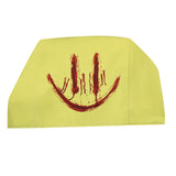 Backrooms Partygoer Face Hood Creepy Bloody Smiley Yellow Head Cover Becostume