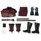 The Boys Bombsight Vought Rising Bombsight Cosplay Costume Red Leather Suit Becostume