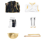 Kpop Demon Hunters Rumi Cosplay Cstume Golden Black Dance Outfit Becostume