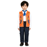Descendants Wicked Wonderland Luis Madrigal Cosplay Costume Orange Full Set Becostume