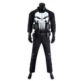 The Punisher Cosplay Costume One Last Kill Punisher Halloween Suit Becostume