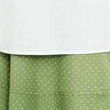 Kids Little House on the Prairie Laura Cosplay Pioneer Dress Green Polka Dot Colonial Costume