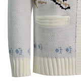 Project Hail Mary Ryan Gosling Cosplay Costume Rocky Grace Zipper Knit Print Sweater Becostume