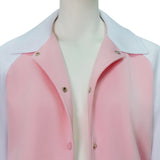 Legally Blonde Elle Woods Replica Cosplay Costume Pink Lapel Baseball Jacket Becostume