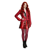 Descendants The Rise of Red Cosplay Costume Red Leather Halloween Outfit Becostume
