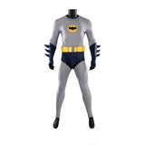 1966 Adam West Batman Cosplay Costume Retro Batsuit Halloween Outfit Becostume