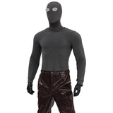 Spider Man Noir Cosplay Costume Halloween Outfit Brown Leather Suit Becostume