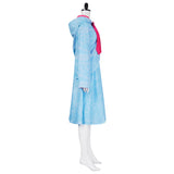 Fairy Godmother Cosplay Costume Woman's Sleeveless Shirt Dress with Hooded Cape Halloween Suit