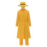 The Mask Jim Carrey Cosplay Costume Yellow Suit Men Uniform Halloween Carnival Outfit Becostume