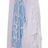 Star Wars Inspired Padme Amidala Cosplay Costume White Hooded Blue Printed Suit Becostume