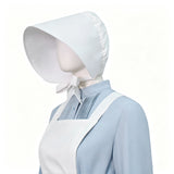 Women Little House on the Prairie Laura Ingalls Wilder Costume Blue Pioneer Prairie Dress