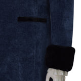 A Christmas Carol Ebenezer Scrooge Cosplay Costume Johnny Victorian Dark Blue Coat Becostume