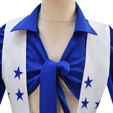 Star Dallas Cowboy Cheerleader Costume Kids High School Cheerleading Uniform Becostume