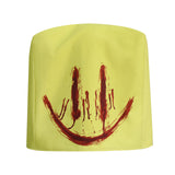 Backrooms Partygoer Face Hood Creepy Bloody Smiley Yellow Head Cover Becostume
