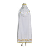 King Baldwin IV Cosplay Costume Kingdom of Heaven Outfit with Mask Blue Halloween Outfit