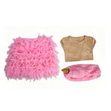 White Chicks Pink Flamingo Cosplay Costume Women Halloween Party Fancy Dress Becostume