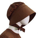 Little House on the Prairie Laura Cosplay Pioneer Dress Brown Polka Dot Colonial Costume Becostume