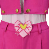 Descendants 5 Pink Hearts Cosplay Costume Princess Pink Costume Halloween Outfit Becostume