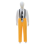 The Mask Jim Carrey Cosplay Costume Yellow Suit Men Uniform Halloween Carnival Outfit Becostume